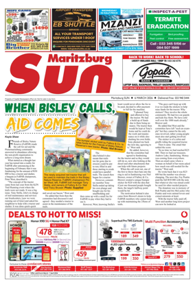 Cover of Maritzburg Sun (South Africa)