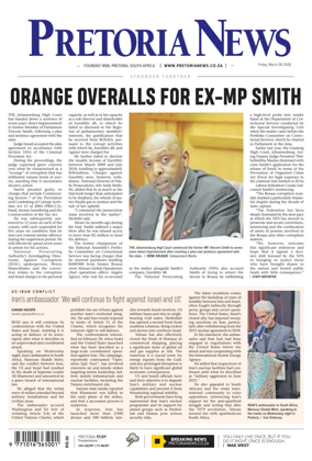 Cover of Pretoria News