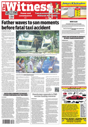 Cover of The Witness (South Africa)