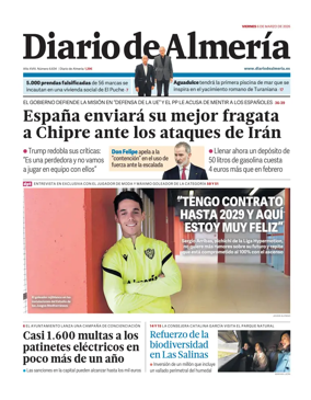 Cover of Diario de Almeria