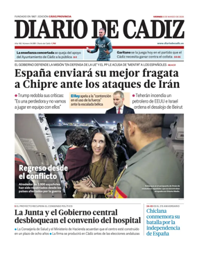 Cover of Diario de Cadiz