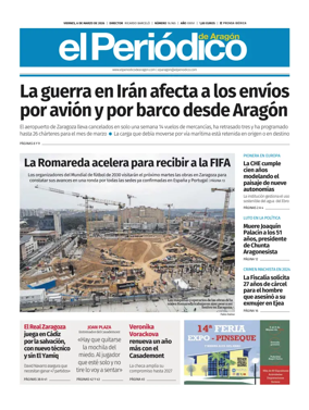 Cover of El Periodico Aragon