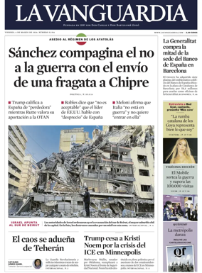 Cover of La Vanguardia (1st Edition)