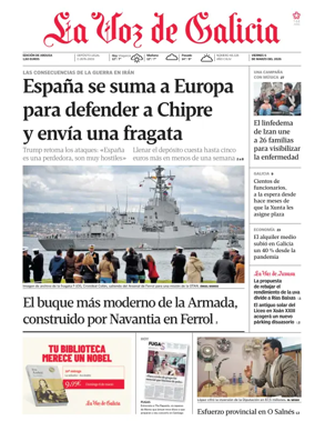 Cover of La Voz de Galicia (Arousa)