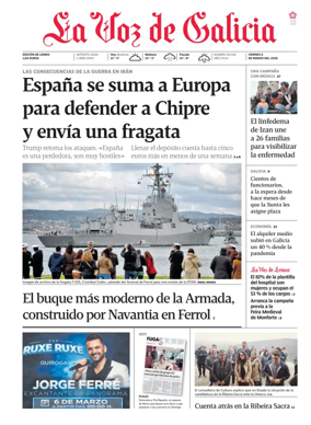 Cover of La Voz de Galicia (Monforte)