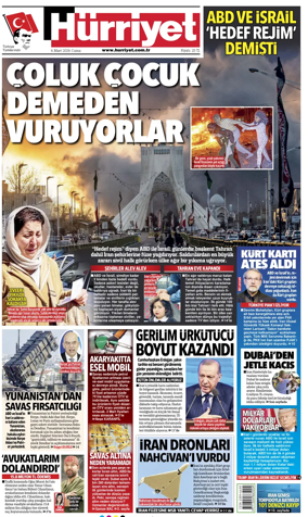 Cover of Hurriyet
