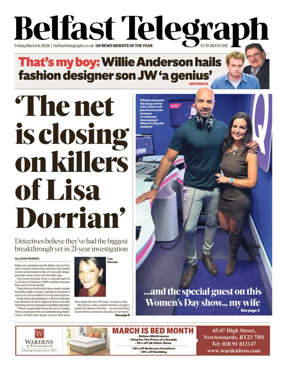 Cover of Belfast Telegraph