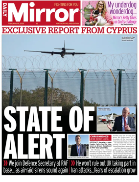 Cover of Daily Mirror (Northern Ireland)