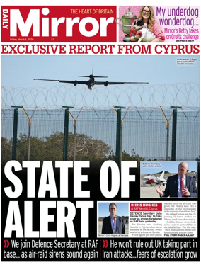 Cover of Daily Mirror