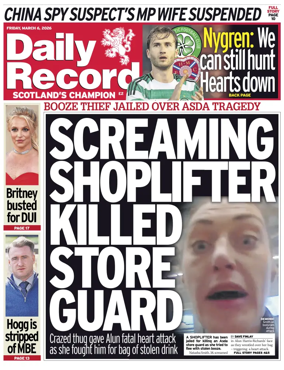 Cover of Daily Record