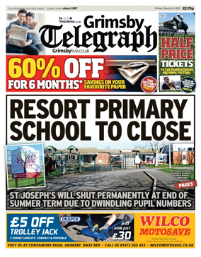 Cover of Grimsby Telegraph