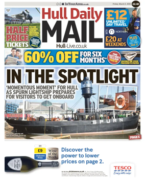 Cover of Hull Daily Mail