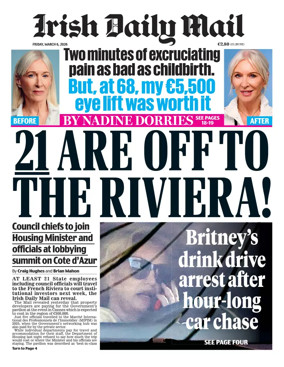 Cover of Irish Daily Mail