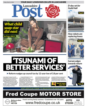 Cover of Lancashire Evening Post