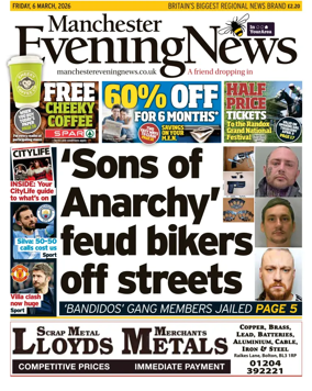 Cover of Manchester Evening News