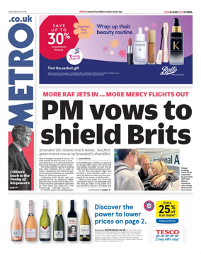 Cover of Metro (UK)