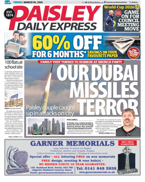 Cover of Paisley Daily Express