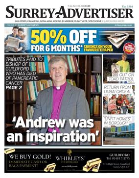 Cover of Surrey Advertiser