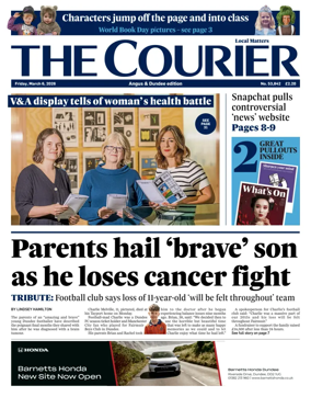 Cover of The Courier & Advertiser (Angus and Dundee)