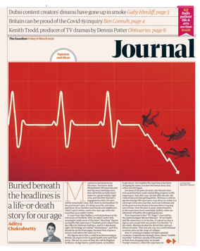 Cover of The Guardian e-paper Journal
