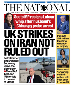 Cover of The National (Scotland)