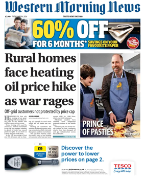 Cover of Western Morning News