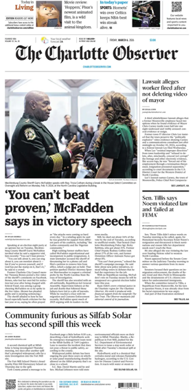 Cover of The Charlotte Observer