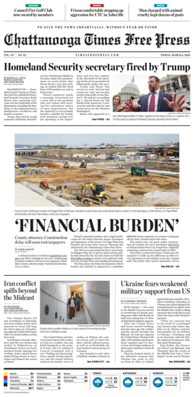 Cover of Chattanooga Times Free Press