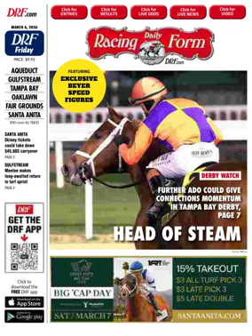 Cover of Daily Racing Form National Digital Edition