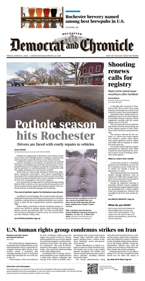 Cover of Democrat and Chronicle