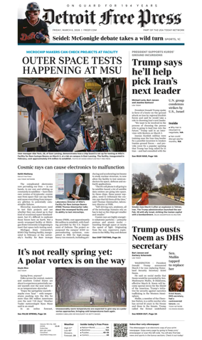 Cover of Detroit Free Press