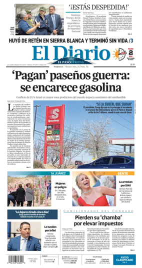Cover of El Diario de El Paso