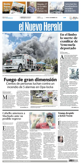 Cover of El Nuevo Herald