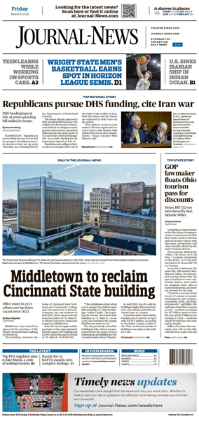 Cover of Hamilton Journal News