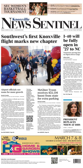 Cover of Knoxville News Sentinel
