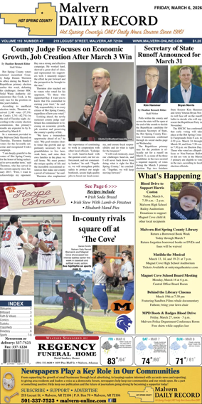 Cover of Malvern Daily Record