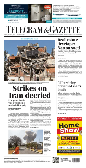 Cover of Telegram & Gazette