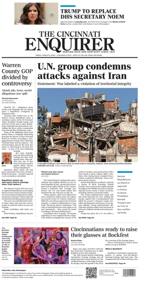 Cover of The Cincinnati Enquirer