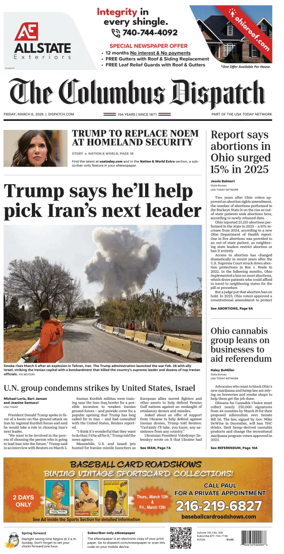 Cover of The Columbus Dispatch