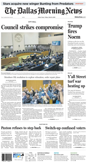 Cover of The Dallas Morning News