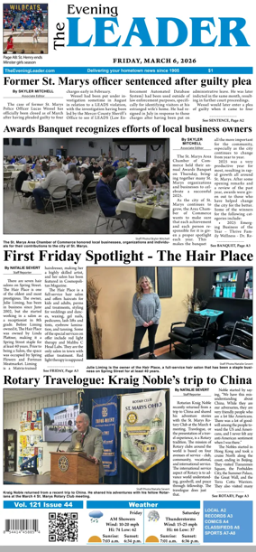 Cover of The Evening Leader