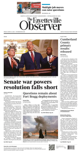 Cover of The Fayetteville Observer