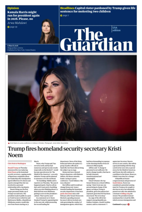 Cover of The Guardian (USA)