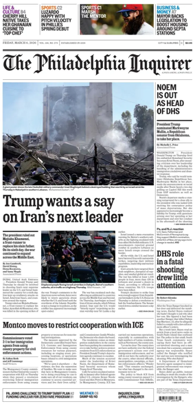 Cover of The Philadelphia Inquirer (South Jersey edition)