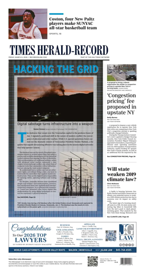 Cover of Times Herald-Record