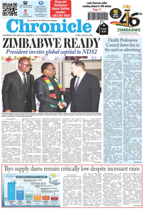 Cover of Chronicle (Zimbabwe)