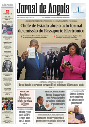 Cover of Jornal de Angola