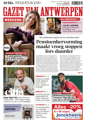 Cover of Gazet van Antwerpen Stad en Rand
