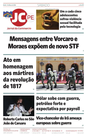 Cover of Jornal do Commercio