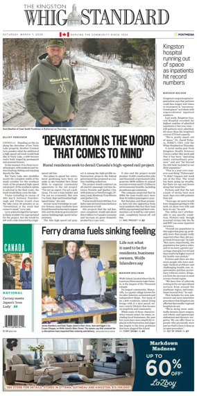 Cover of Kingston Whig-Standard